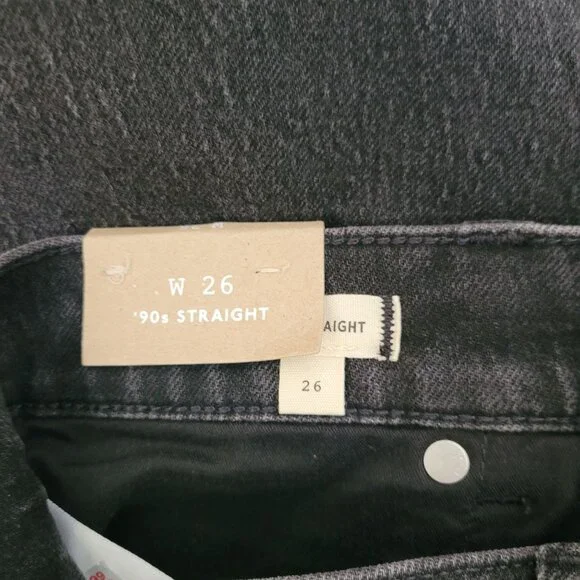 NWT Madewell The 90s Straight Jean Womens 26 Belmere Wash High Rise Denim - Picture 9 of 10